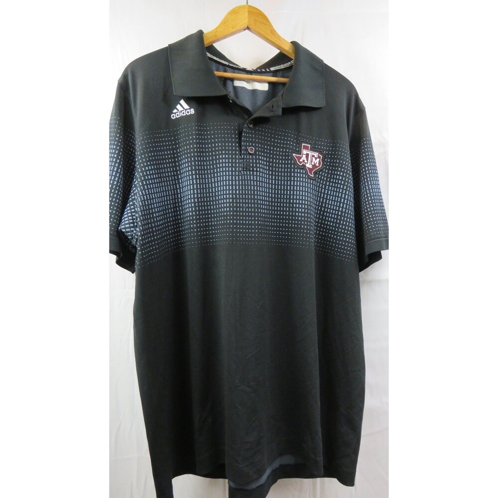 Adidas Texas A&M Aggies NCAA Short Sleeve Polo Shirt Men's sz XL